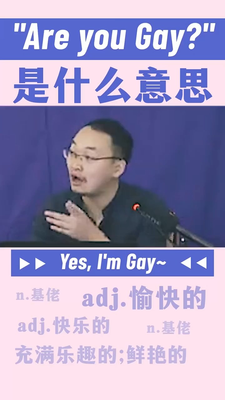 are you gay?是什么意思