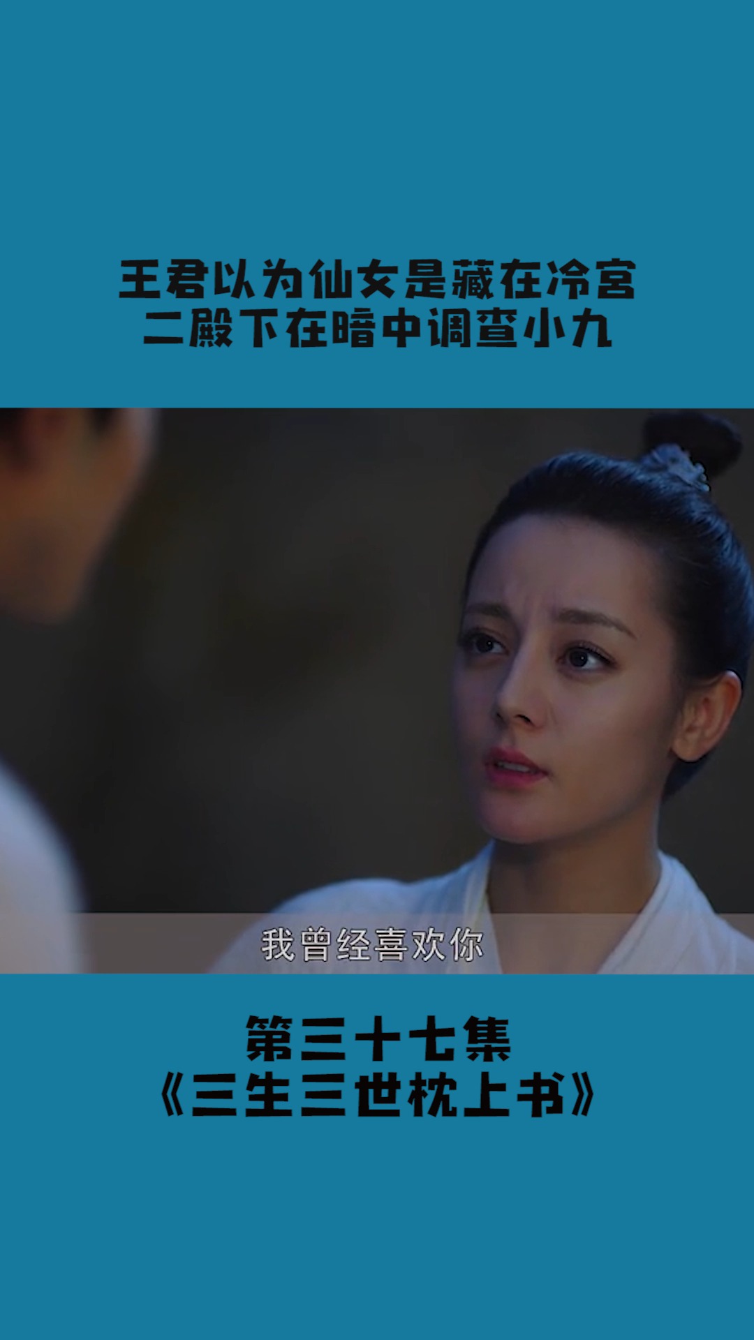 第37集丨王君以为仙女藏在冷宫中,二殿下暗中调查小九背景#三生三世枕上书