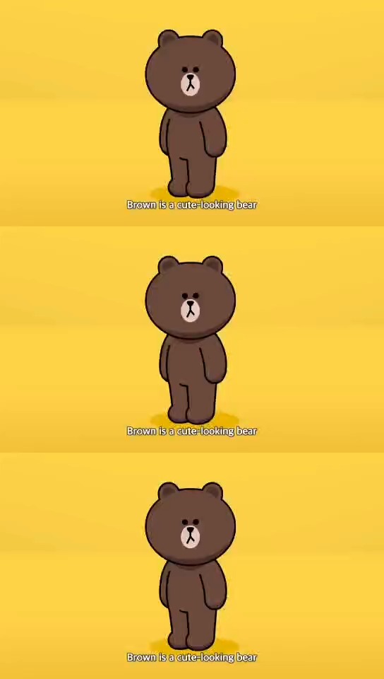 Brown is a cutelooking bear#动画 