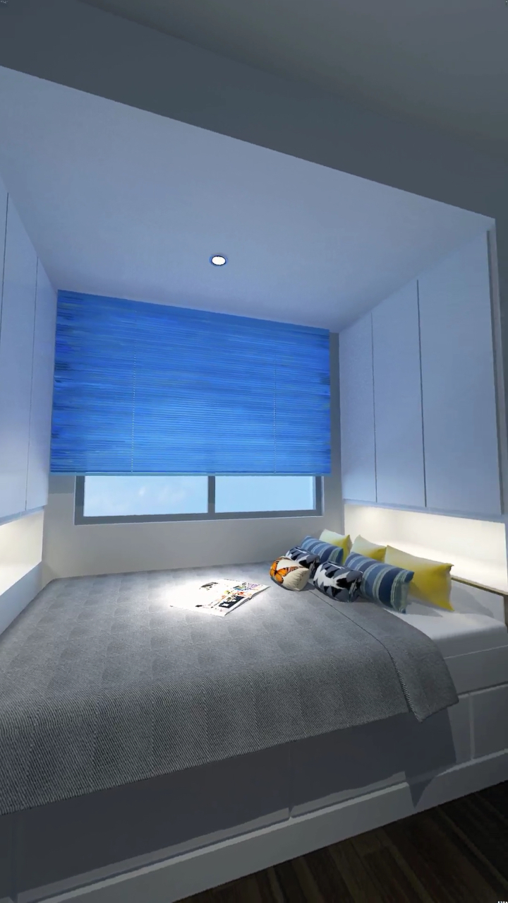 嵌入式男孩榻榻米房