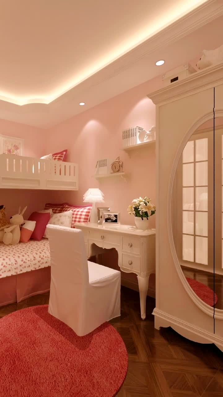 8个平方怎么布置两个女儿的房间