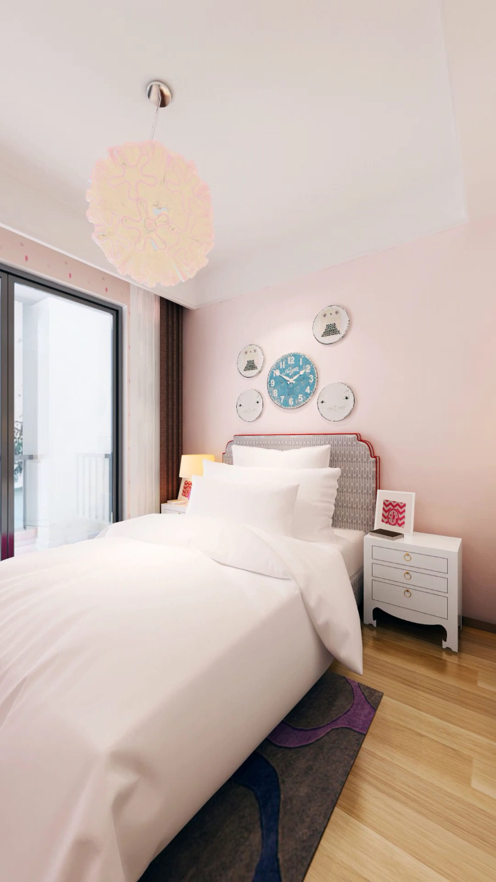 小女孩清爽简约小房间