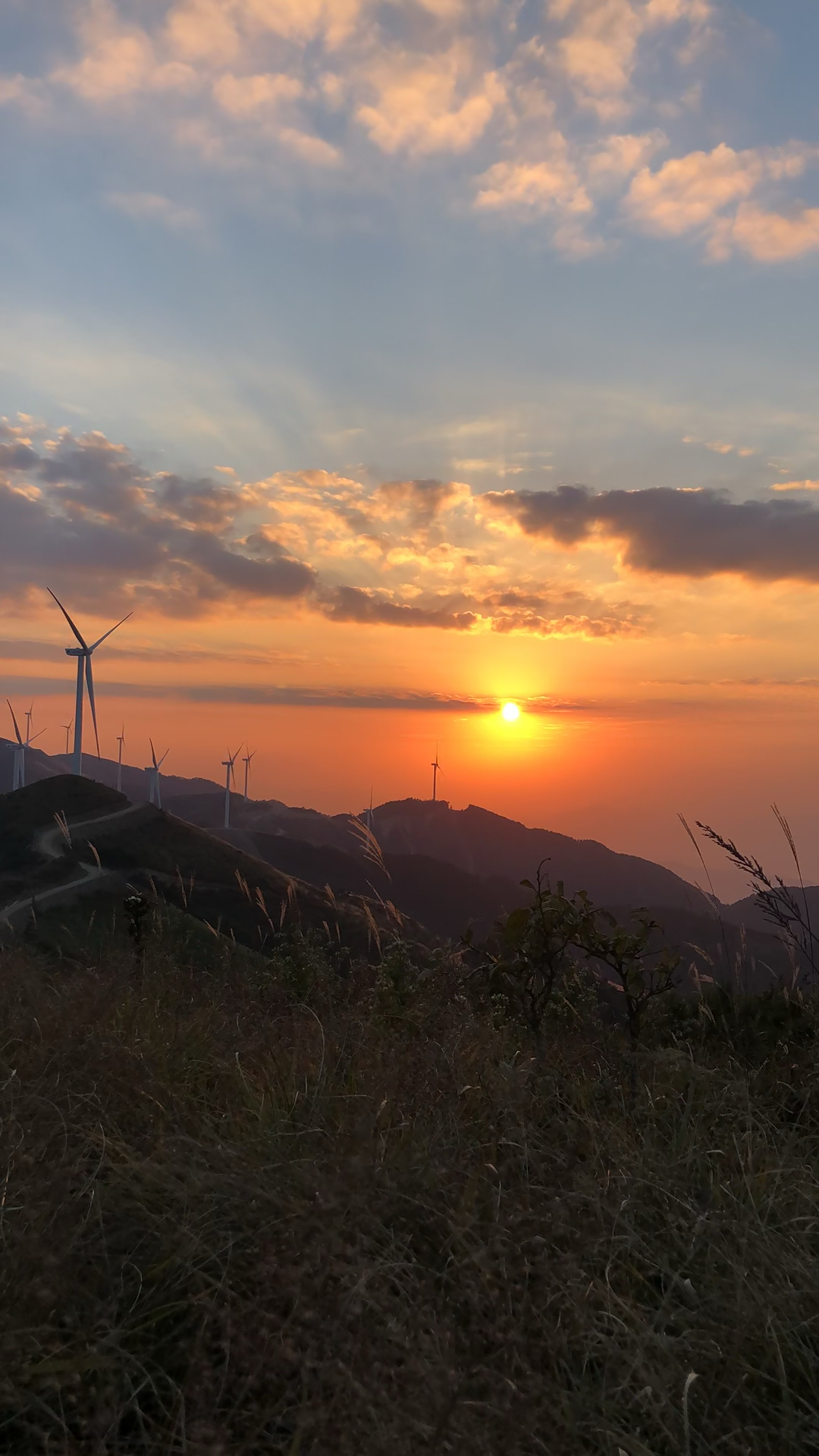 九岭尖,夕照.生活就是一种态度.