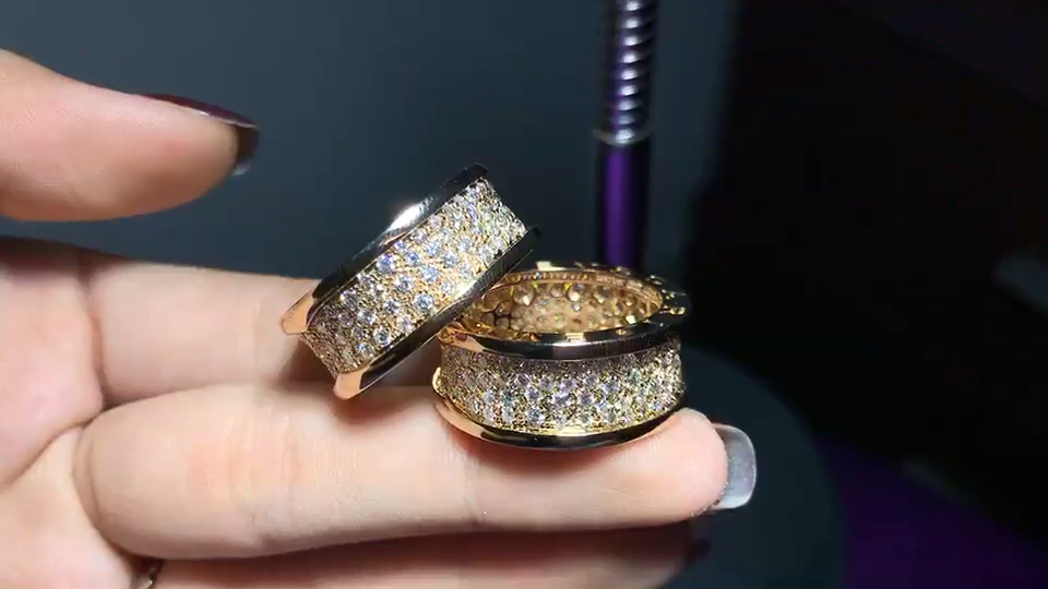 小蛮腰满钻戒指