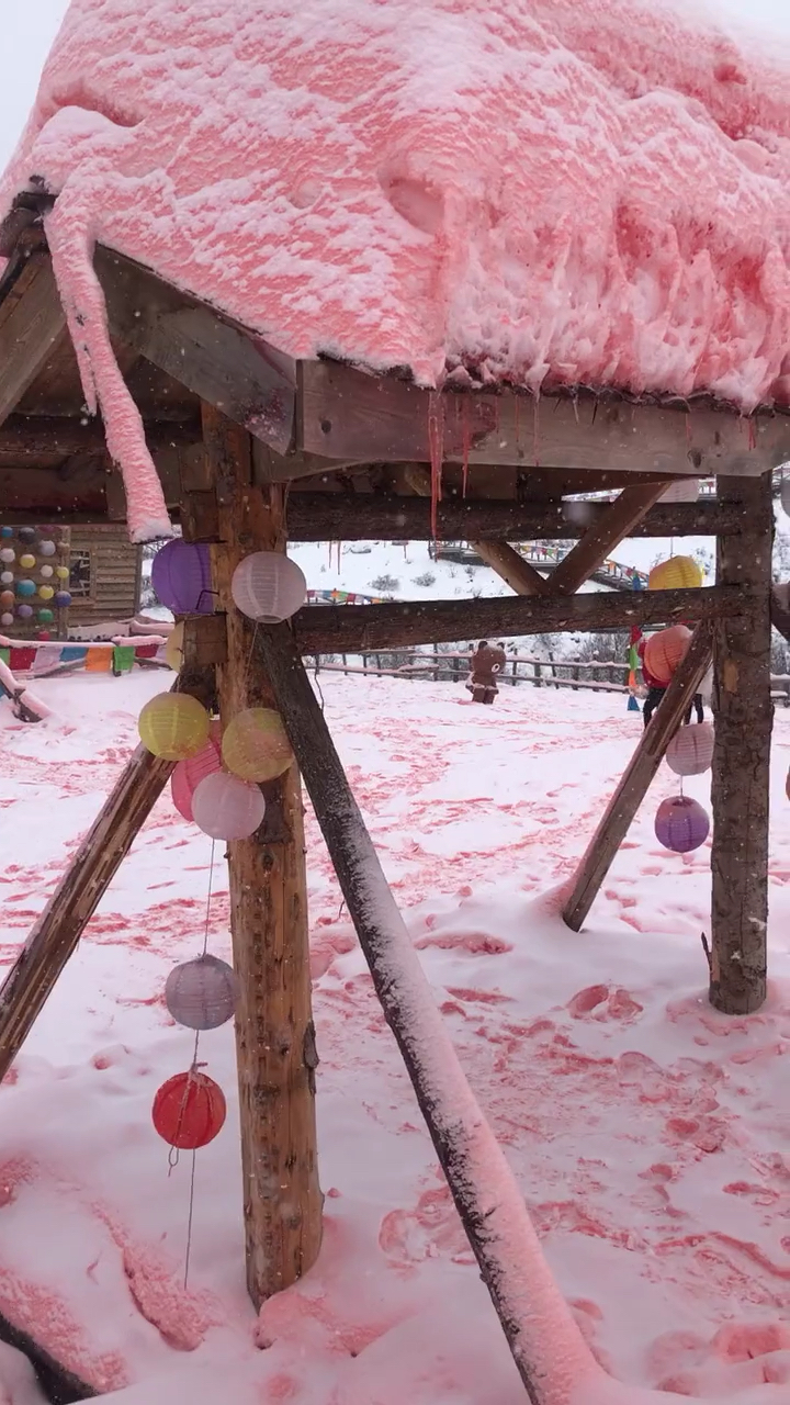 走我带你去看粉红色的雪吧!