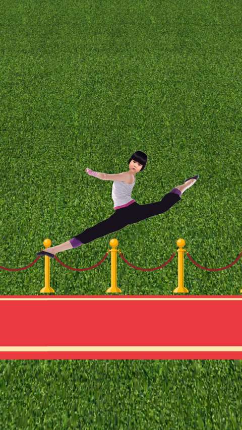 小宝妹妹芭蕾舞跳一字马