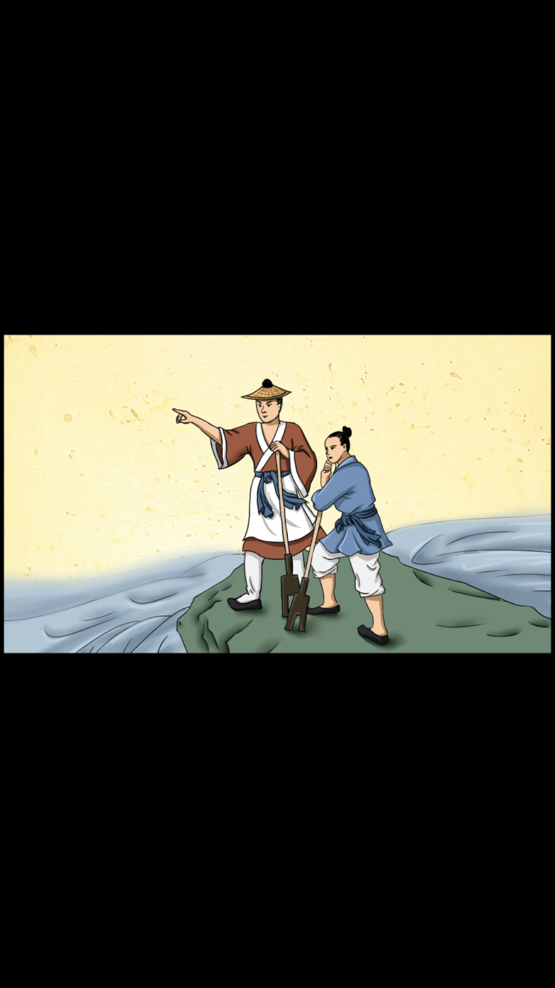 8岁子涵每天一则中华文化之美手绘原创:大禹治水