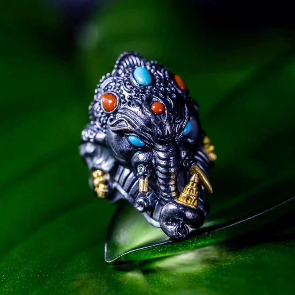 银の道〗象神戒指