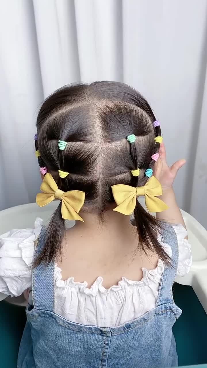 一岁多宝宝夏日清凉发型又又来喽(四)手再笨也一看就会一岁多宝宝编发