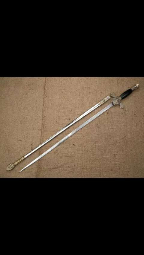 美国圣殿骑士剑——哥伦布骑士团长剑,19世纪美国俄亥俄州制造.