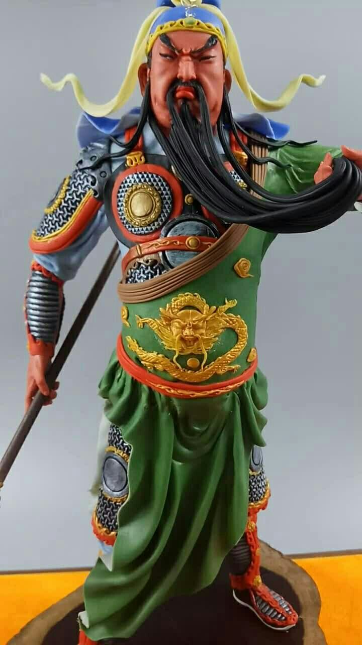 面塑纯手工制作,关二爷.