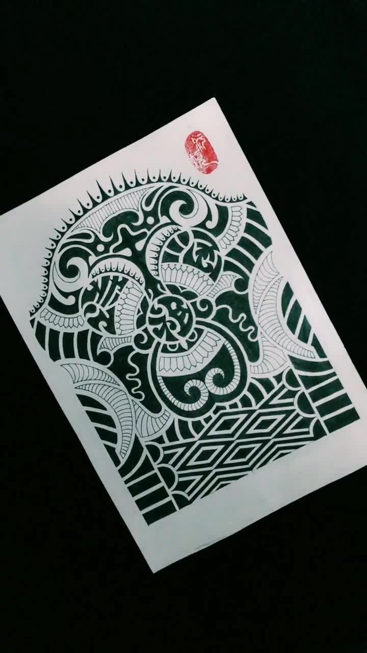 玛雅半臂图腾设计 姓名,祖诗涵