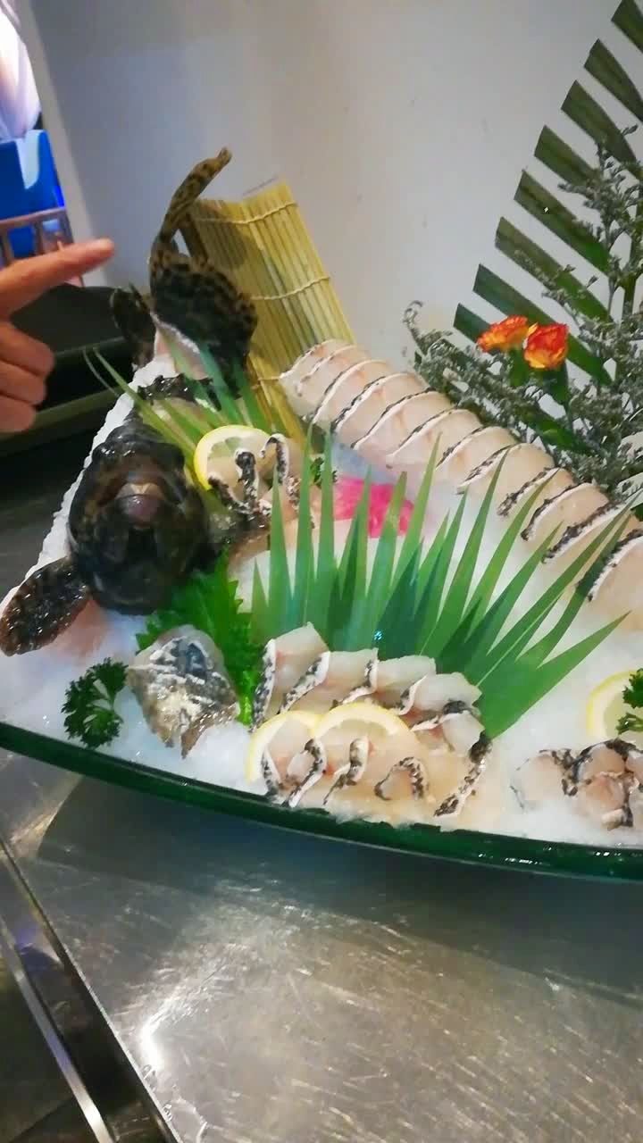 老虎斑刺身,美食走起来