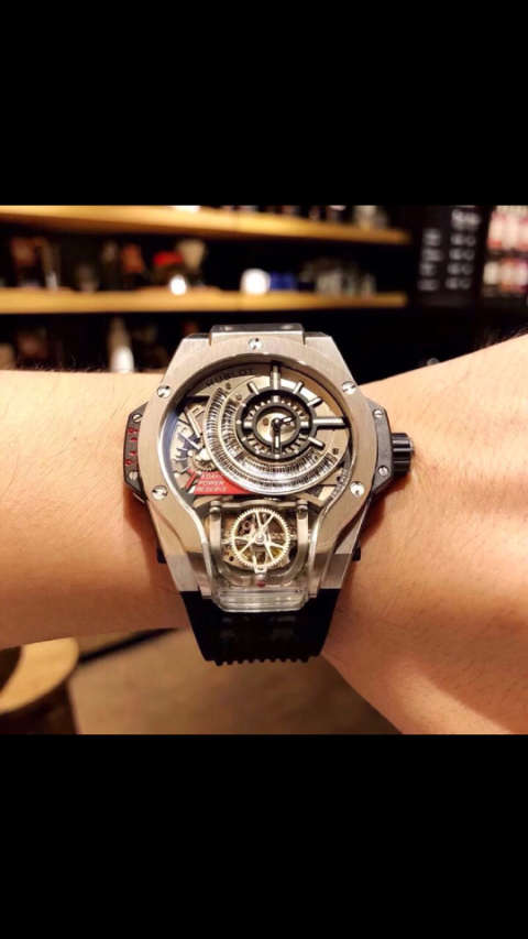 hublot 宇舶 代号~(魔兽)~传世之作mp-09双轴陀飞轮腕表 宇舶首款多轴