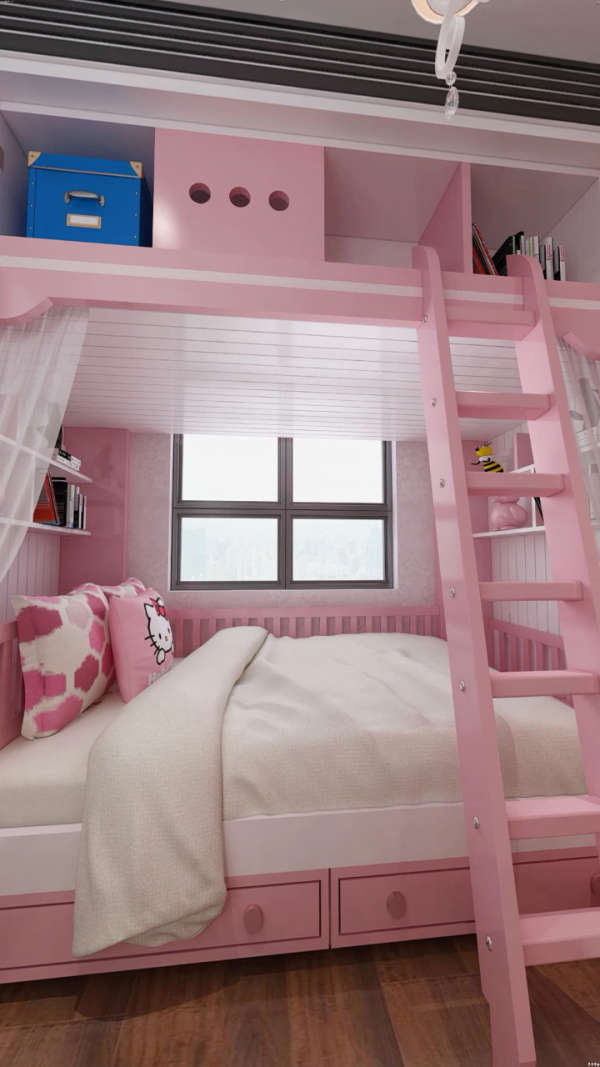 嵌入式女孩榻榻米房