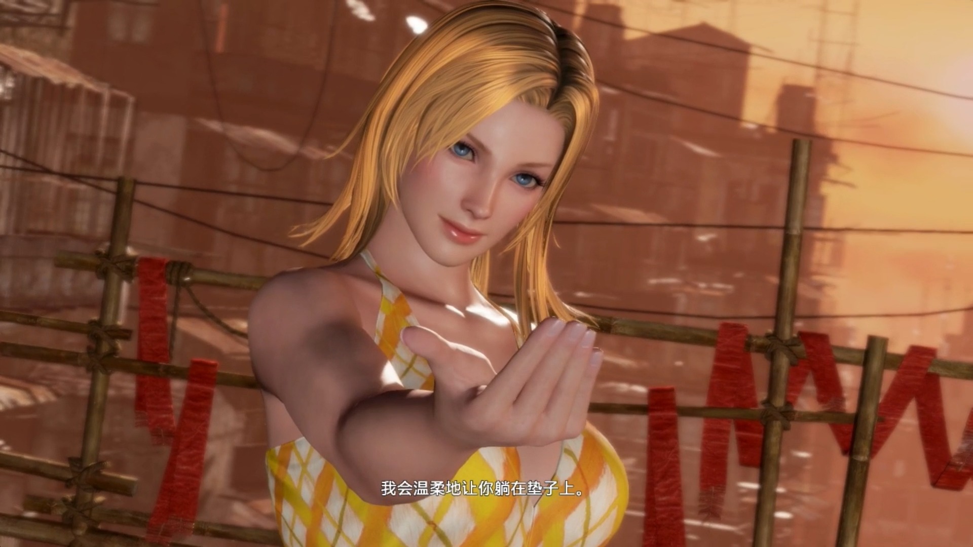 死或生6  蒂娜不愧是巴斯的女儿 抱摔有模有样#死或生#美女格斗#单机