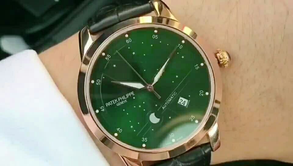 7715百达翡丽patek philippe  一抹绿98