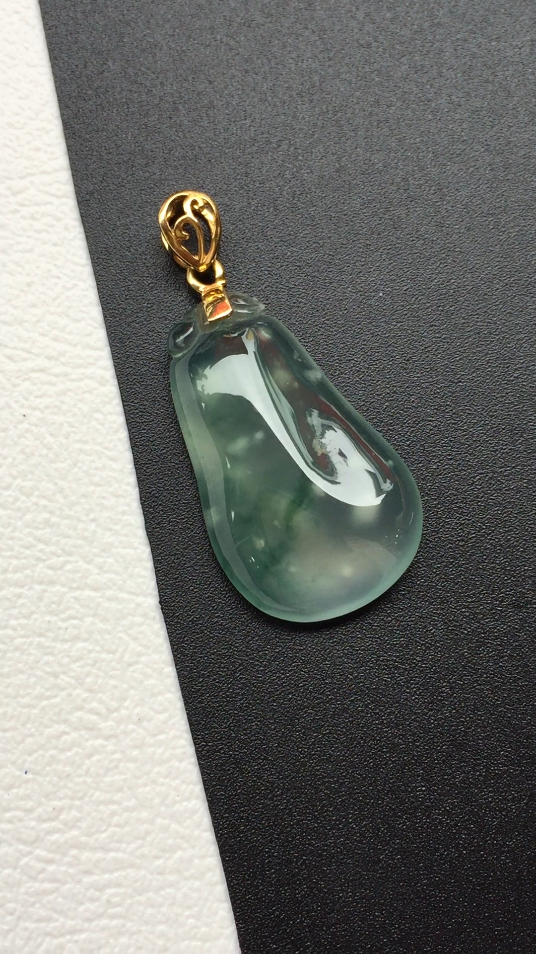 高冰木那雪花雪花棉,精品翡翠吊坠