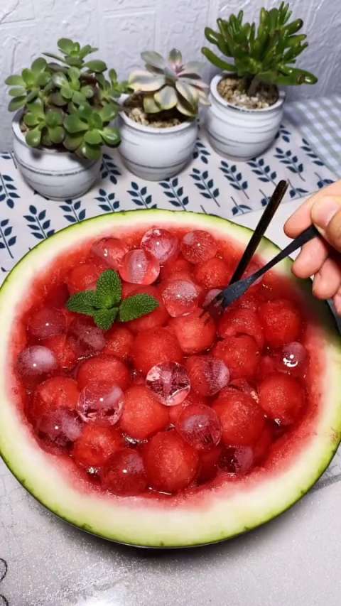 冰镇雪碧西瓜,太美味了