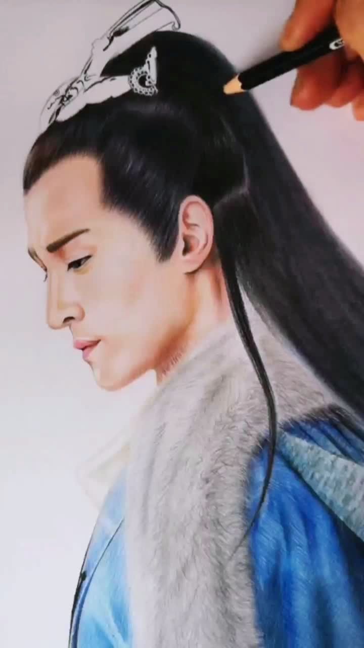 手绘胡歌,琅琊榜麒麟才子梅长苏