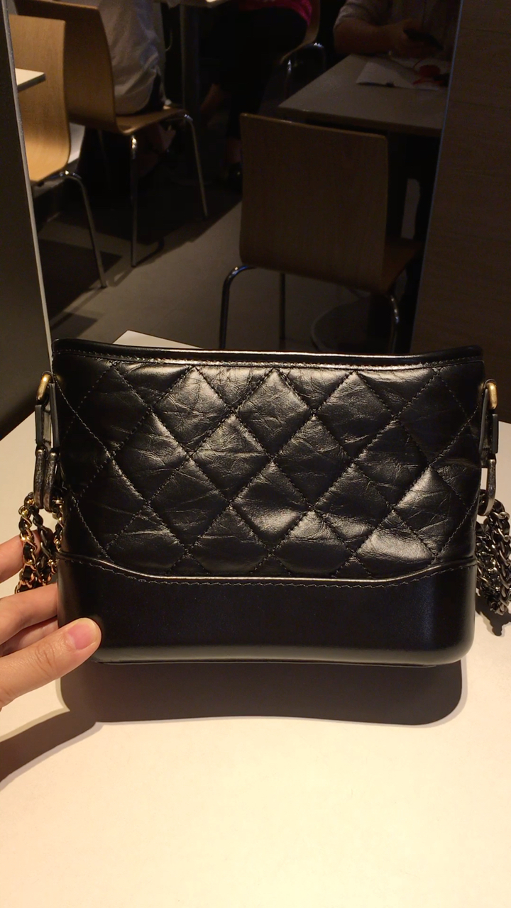 香奈儿流浪包黑色小号