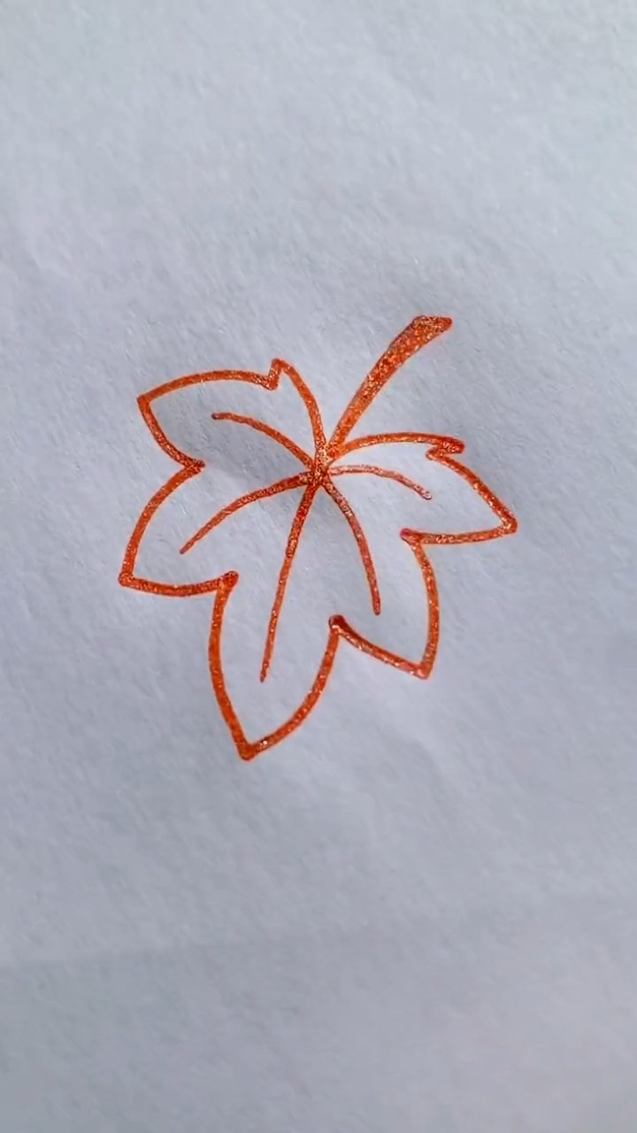 一看就会的枫叶画法!