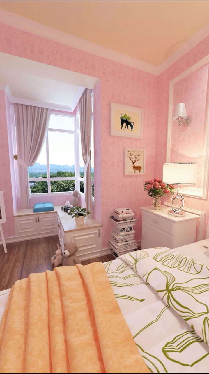 女孩粉系公主房