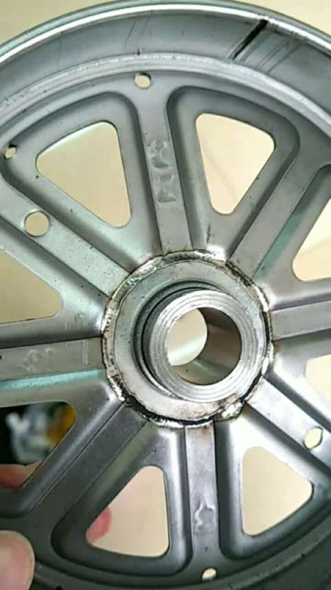 儿童汽车轮毂焊接效果