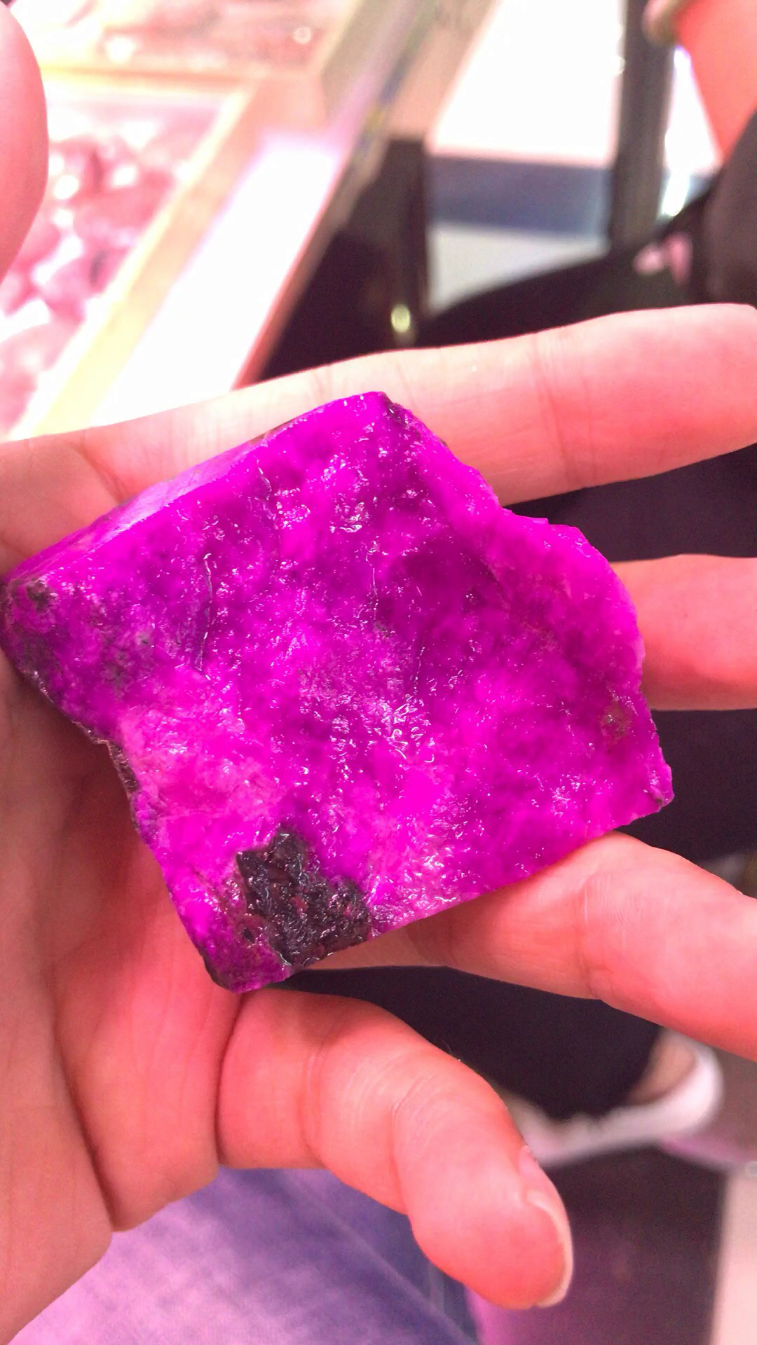 桃红舒俱来原石