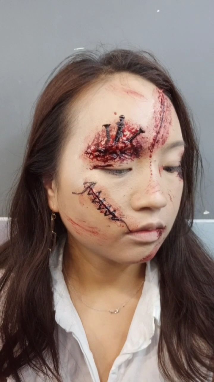 特效伤妆,胆小勿进