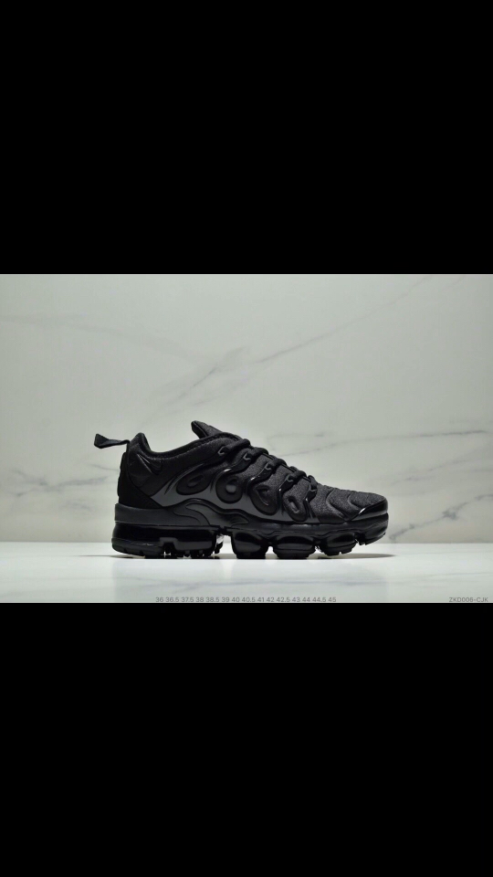 2018新款 耐克nike w air vapormax plus tm蒸汽大气垫慢跑鞋"黑武士"