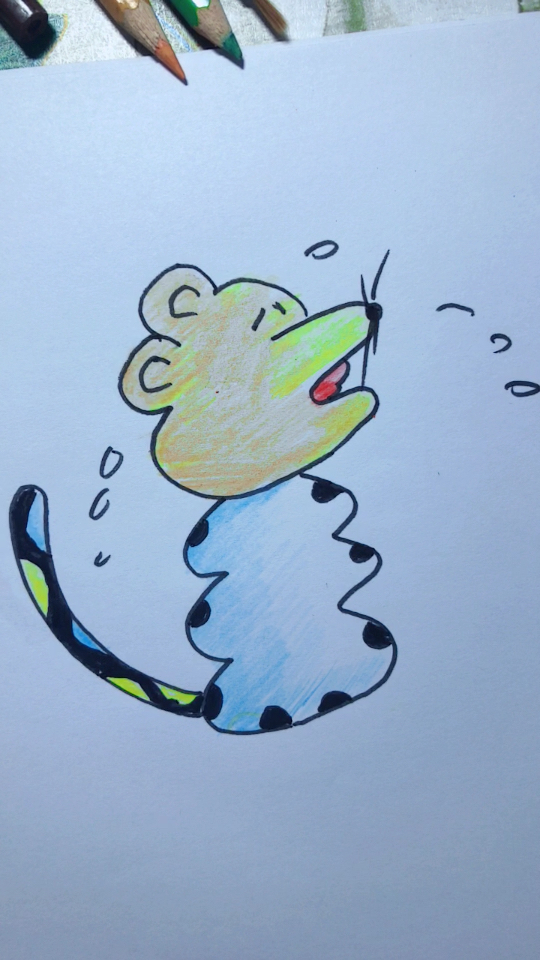 用3333画个淘气的小老鼠!