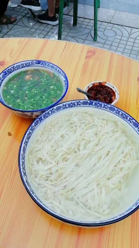 户县摆汤面,独一味!