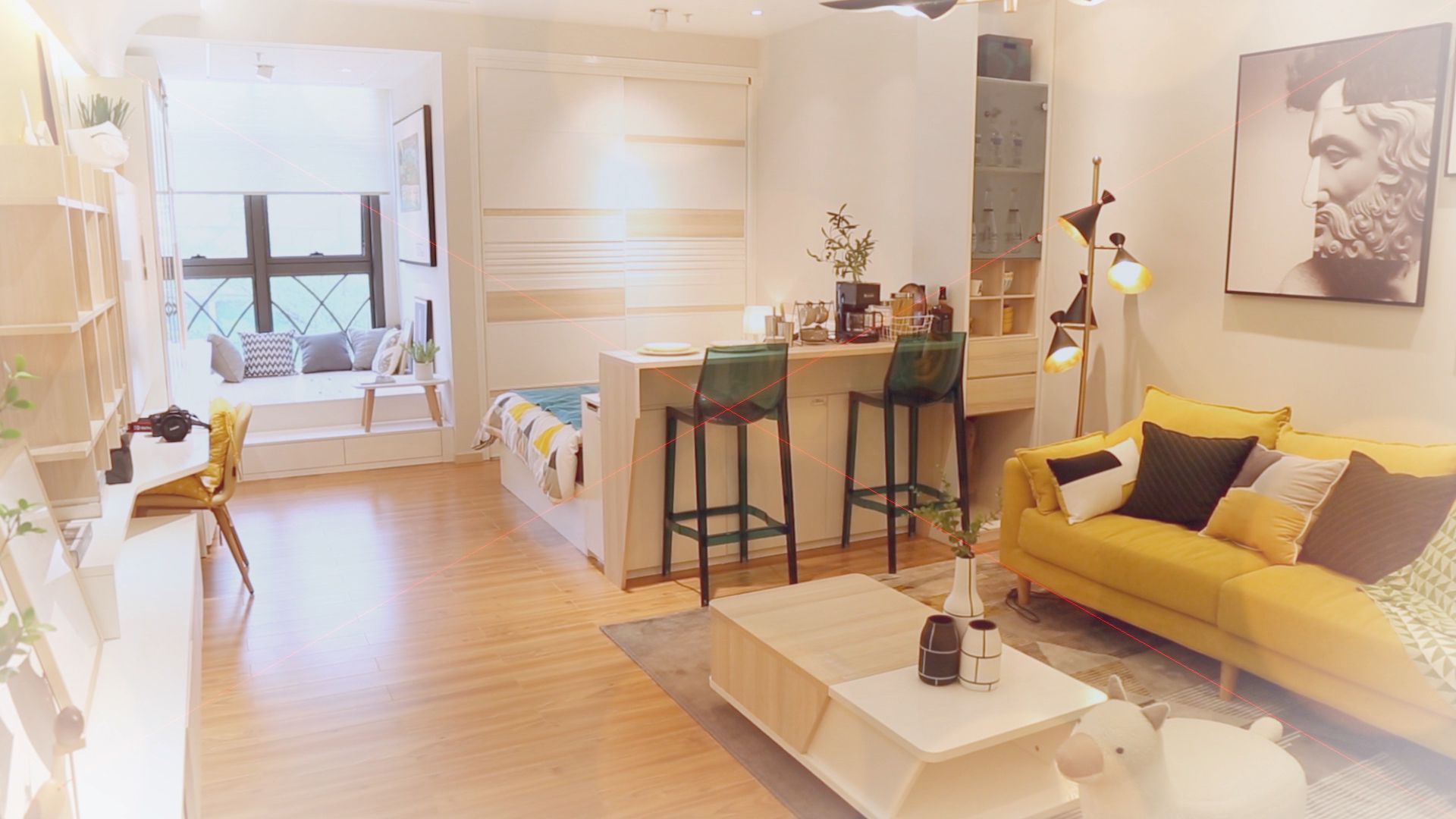 22平方大单间打造豪华单身公寓