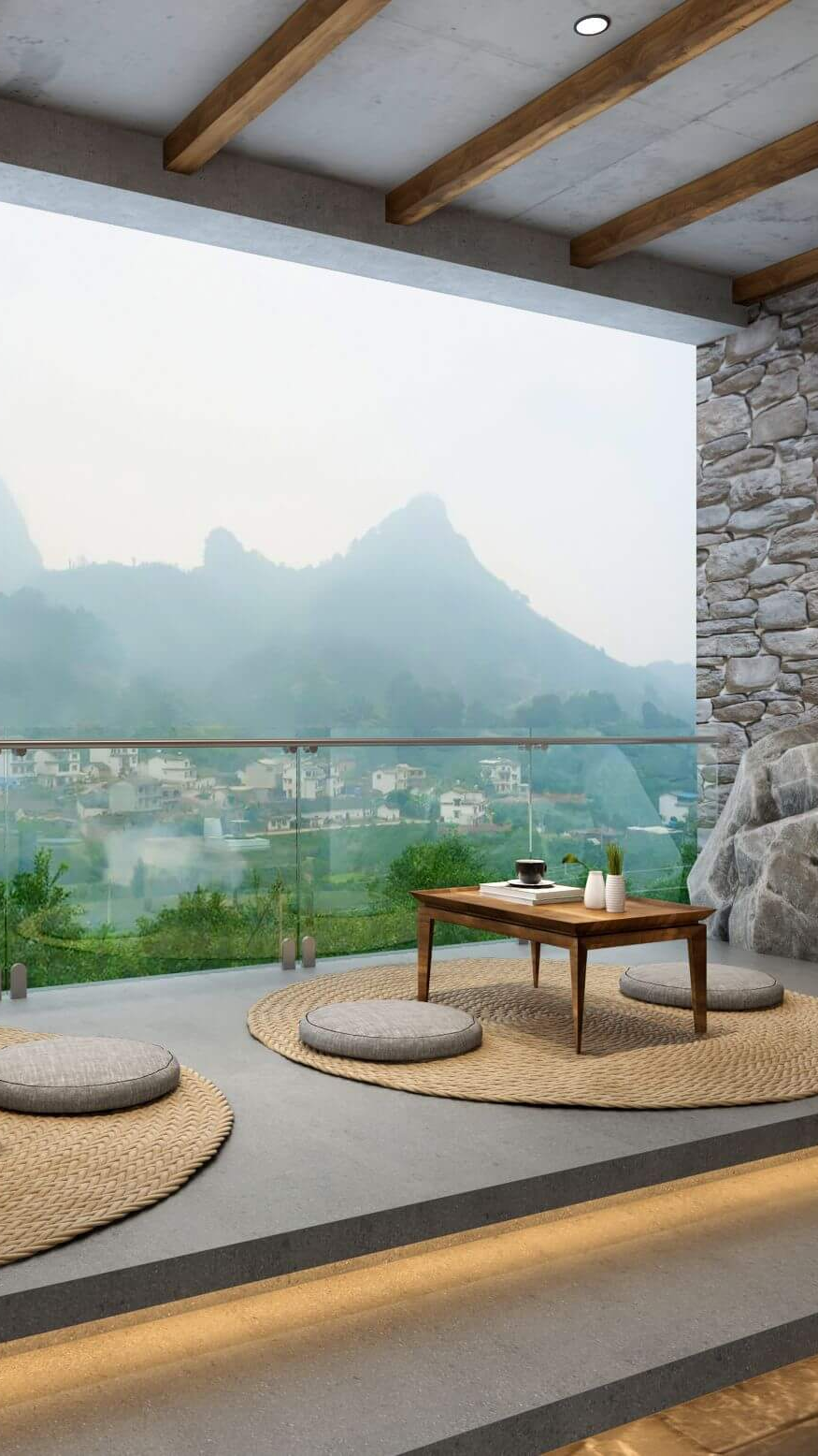 民宿设计# 怀柔黄花岭水长城 民宿小院设计  水星设计专注民宿设计