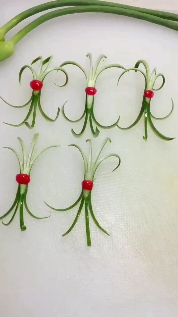 蒜苔小盘饰,这就是智慧!