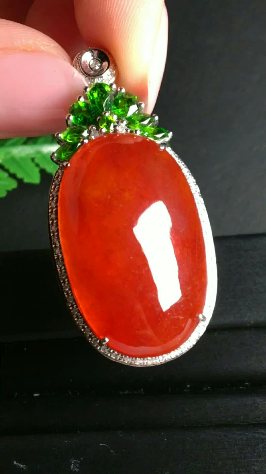 9510116395老坑冰种红翡,红润光泽,水润细腻,款式时尚,饱满,完美