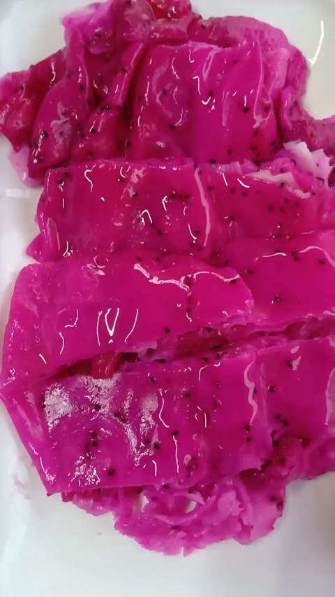 火龙果肠粉,吃过吗?粉红色的回忆!