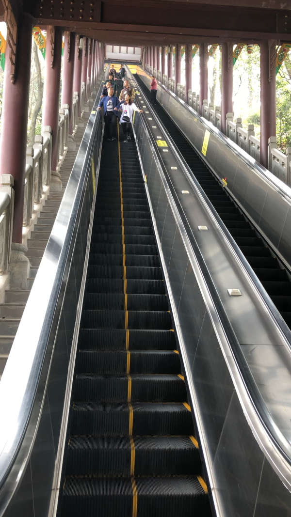 都江堰景区 这扶梯有味道吧