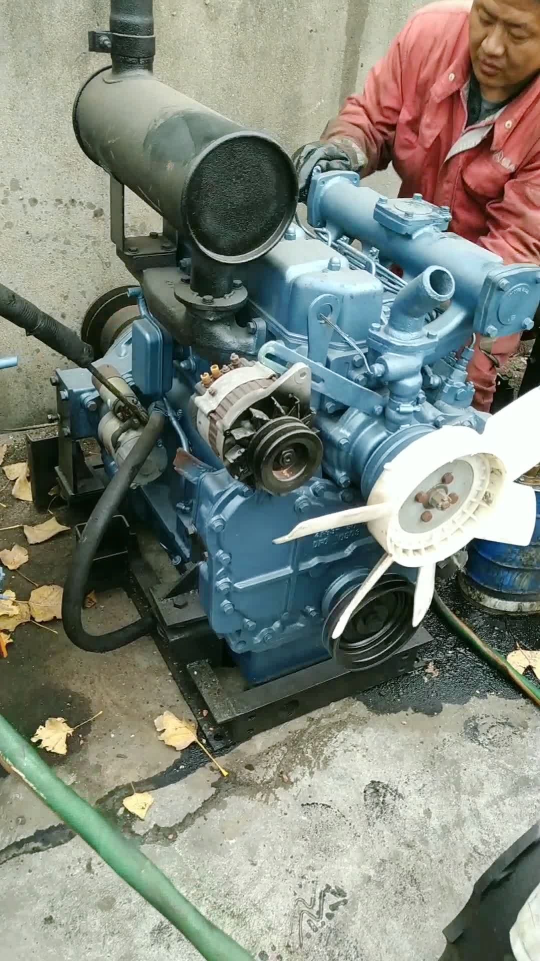 东方红4108收割机专用发动机启动测试