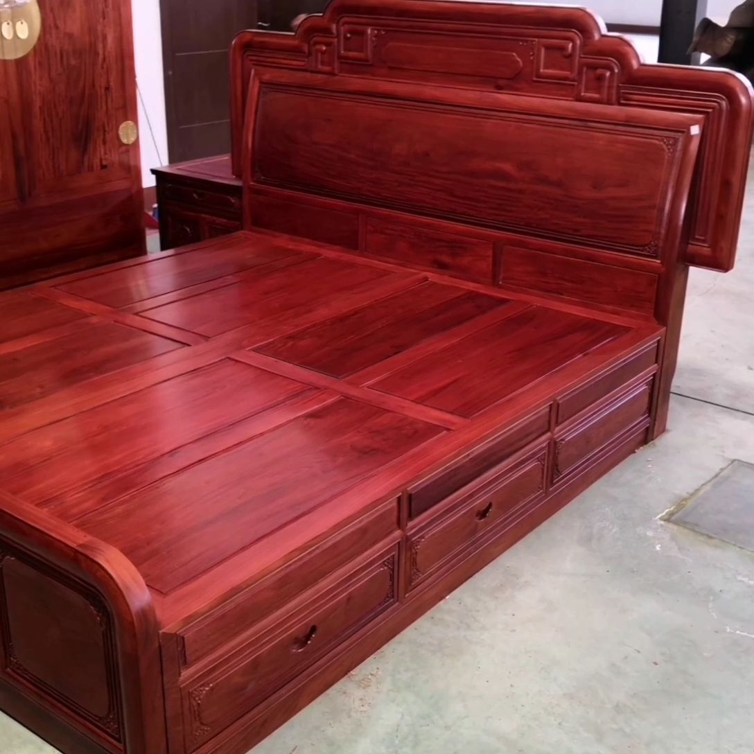 大果紫檀国色大床