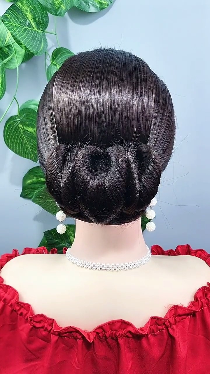 贵妇丸子头,参加晚会,让你成为全场的焦点!