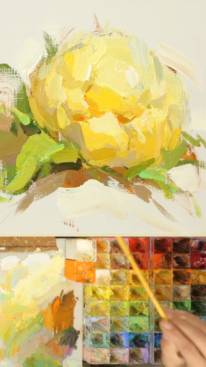 色彩静物 花菜#色彩静物