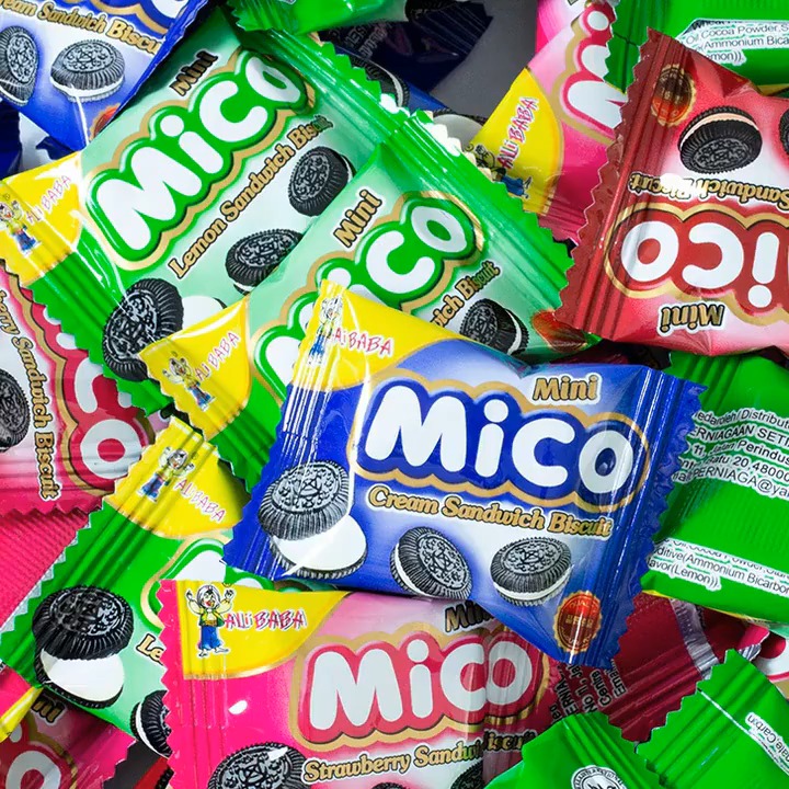 马来西亚mico小黑饼干376g进口零食mini迷你小散装奥利奥夹心饼干