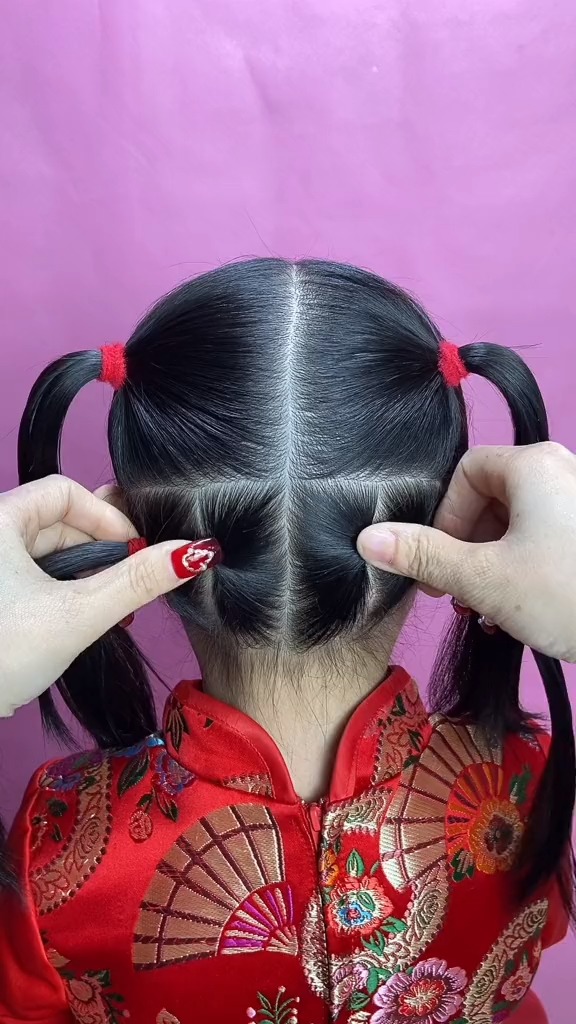 新年发型,每天不重样#儿童编发