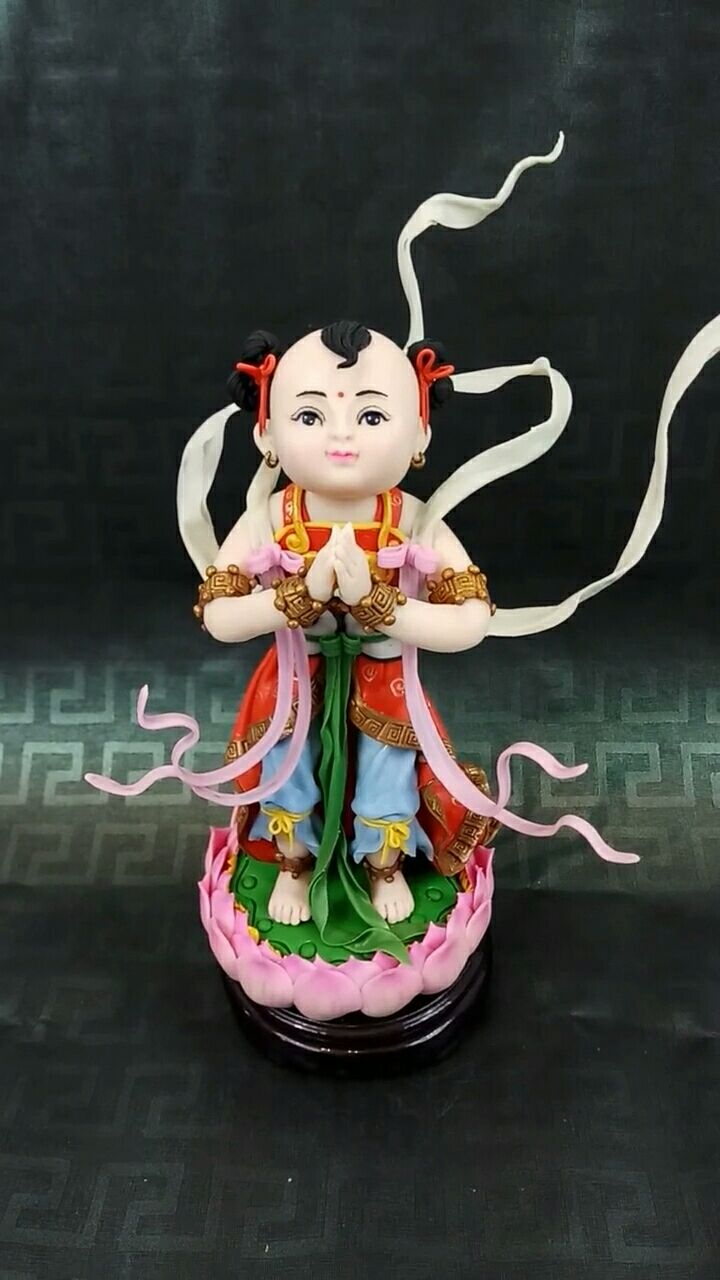 面塑工艺善财童子!