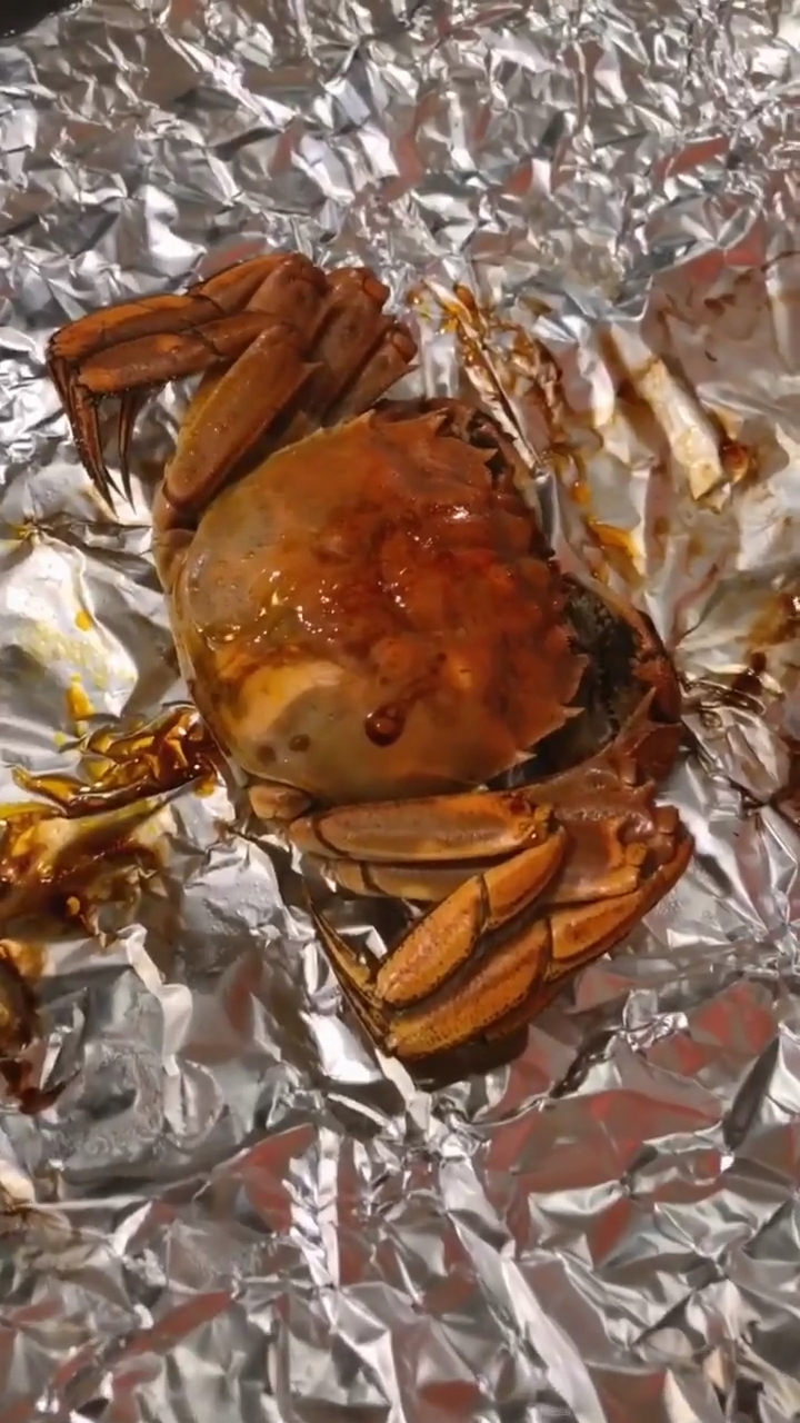锡纸大河蟹