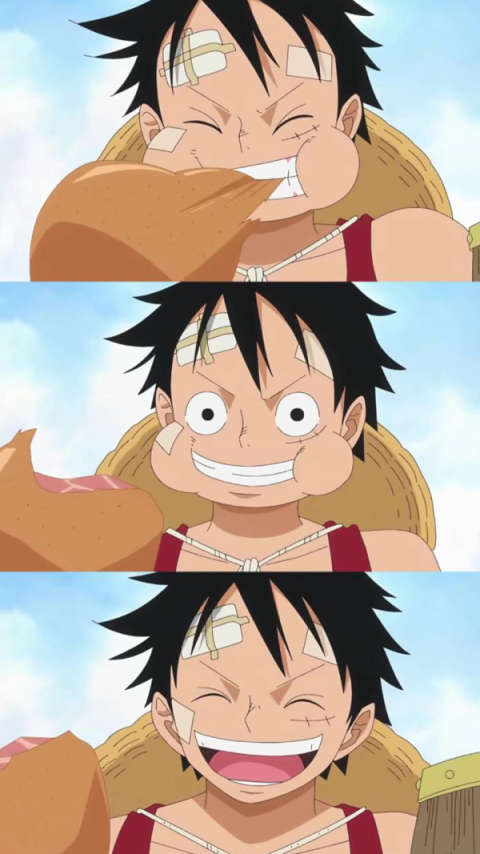 海贼王     路飞的笑很治愈系