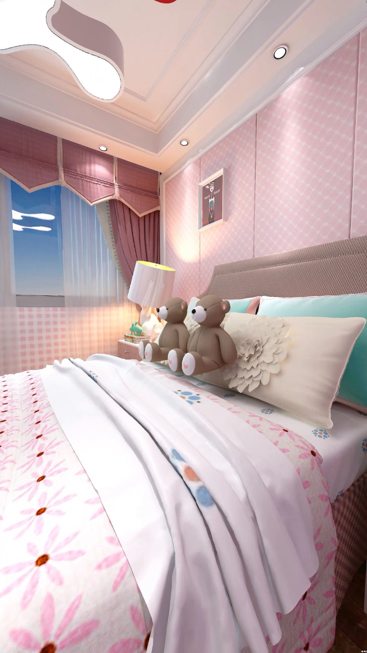 女孩子的小闺房,漂亮清爽!