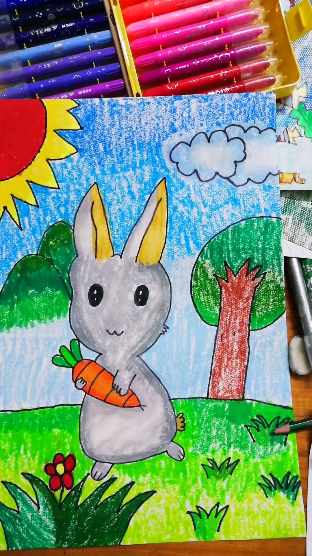 这蜡笔上色就是好看,有需要的请联系我哦